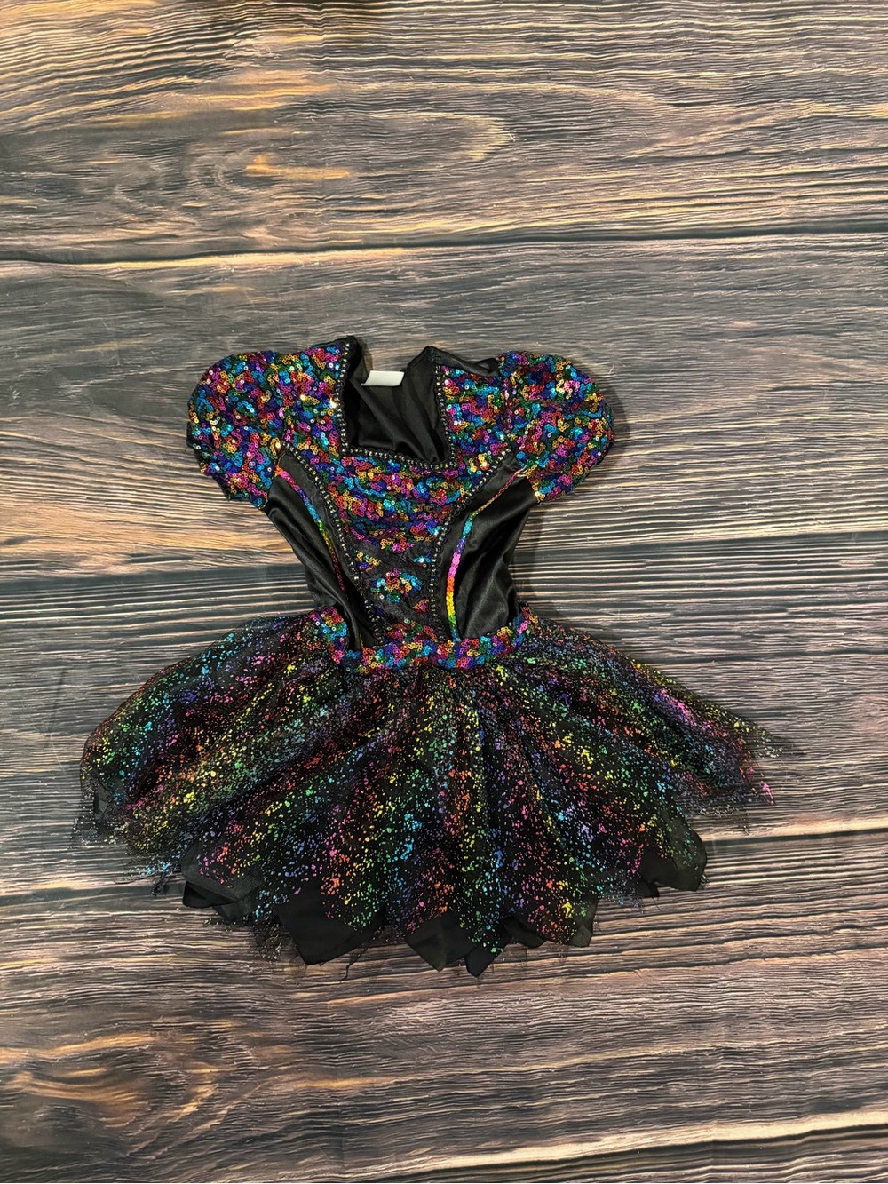 Spirit Black Multicolor Sequin Witch Dress